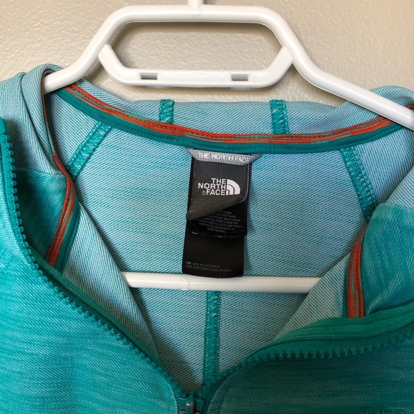 The North Face Teal hoodie Teal Size Medium - Picture 2 of 6